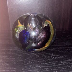 Decorative Sphere with Artistic Accents